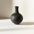 Black vintage vase